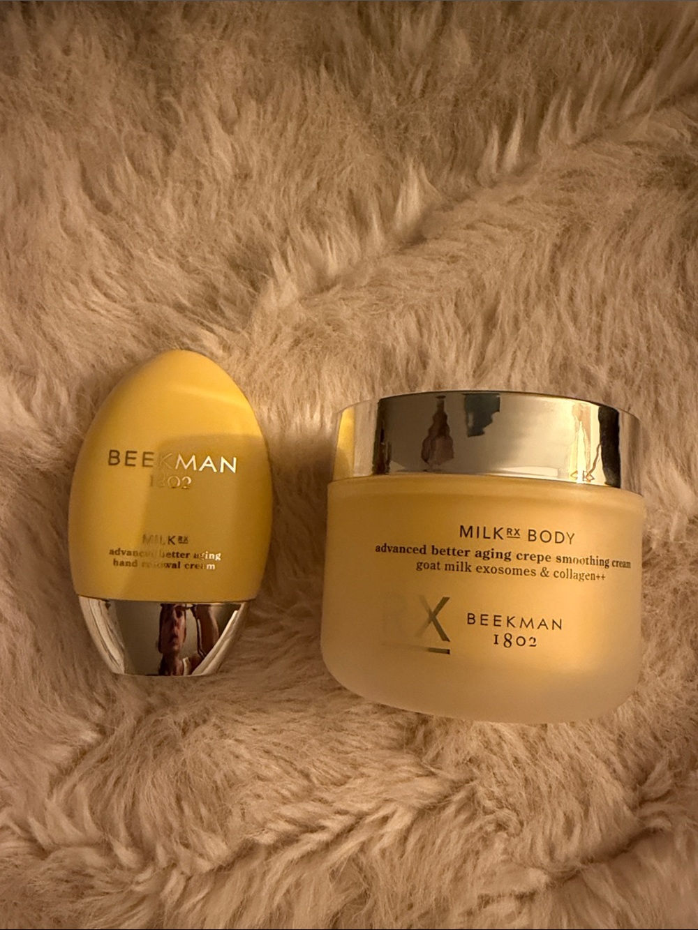 Beekman 1802 MilkRX Body Cream & Serum Set - Yellow